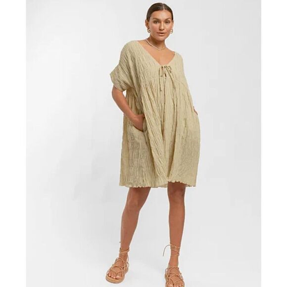 The Lullaby Club Dresses & Skirts - The Lullaby Club Capri Mini Dress size S/M Sage Yellow Green